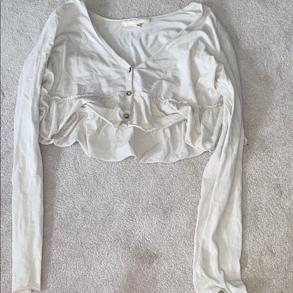 Cropped Peplum Urban Outfitters Shirt